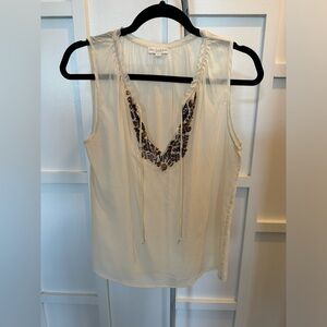 Dea Kudibal lightweight sheer silk beaded top